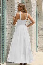 Numbersea Women Halter Chiffon Bridesmaid Dress A-line Long Formal Prom Gown SEA28015