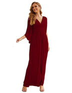 Numbersea Chiffon Bridesmaid Dresses with Split for Women Wedding Long Party Prom Gown Flutter Sleeve SEA28045