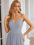 Numbersea Spaghetti Strap Bridesmaid Dresses Long Formal Party Prom Gowns 28060