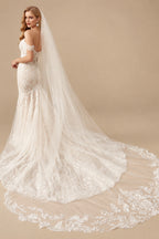 Rutipo As Picture Mermaid Off The Shoulder Lace Wedding Dress