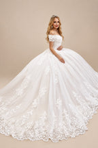 Rutipo As Picture Classic Off-The-Shoulder Ball-Gown Lace Wedding Dresses