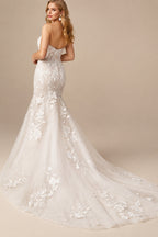 Rutipo As Picture Mermaid Sweetheart Sleeveless Sweep Train Lace Wedding Dresses