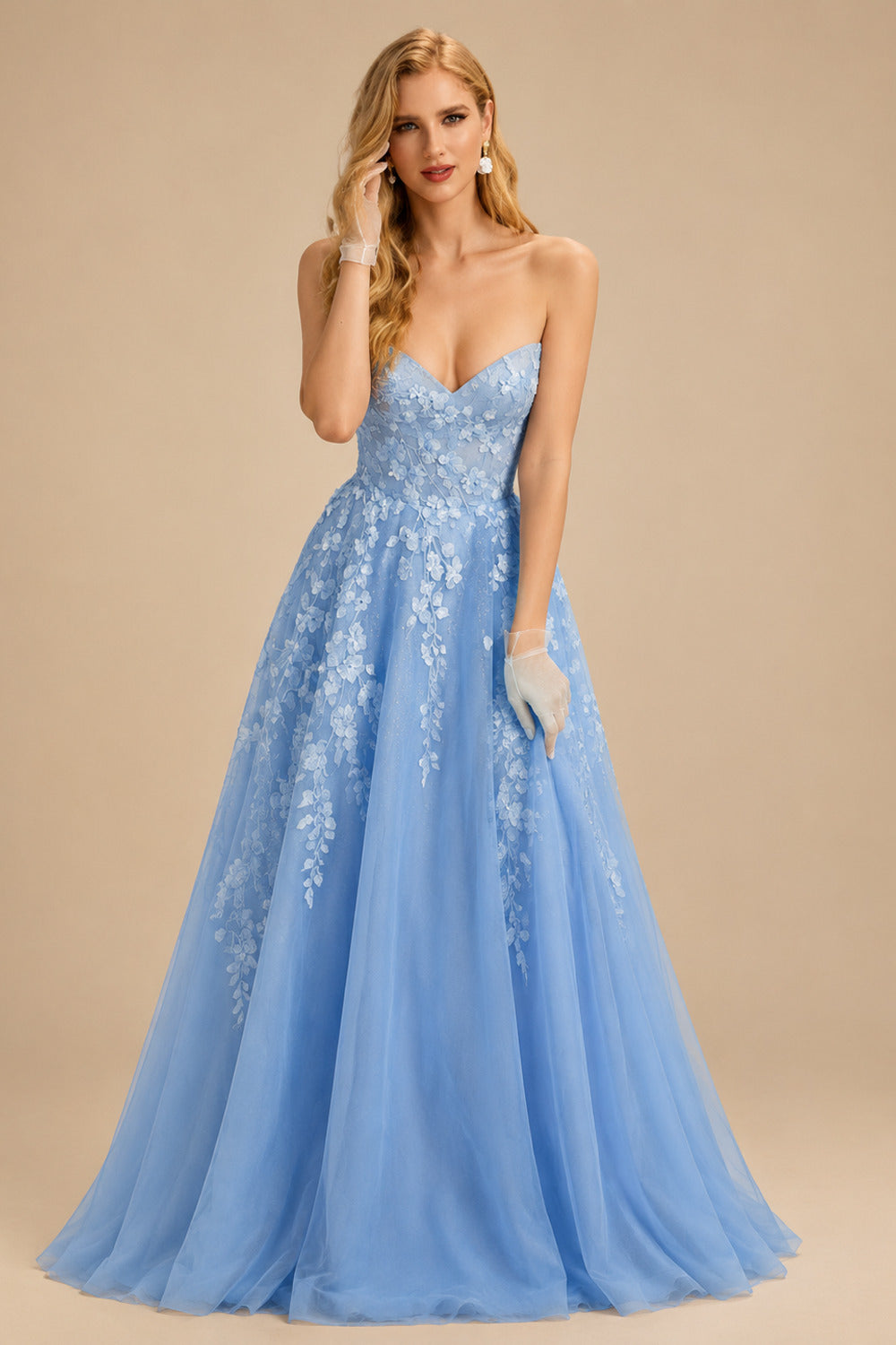 Rutipo As Picture A-Line Sweetheart Sleeveless Tulle Wedding Dresses With Flower(s)