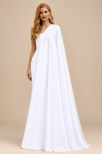 Rutipo White Trumpet Mermaid Sweetheart Detachable Sleeves Chapel Train Soft Satin Wedding Dresses With Pleated High Split