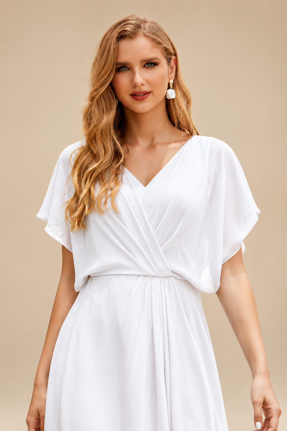 Rutipo White Trumpet Mermaid Sweetheart Detachable Sleeves Chapel Train Soft Satin Wedding Dresses With Pleated High Split