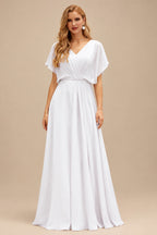 Rutipo White Sheath/Column Strapless Short/Mini Lace Wedding Dresses With Beading/Sequins