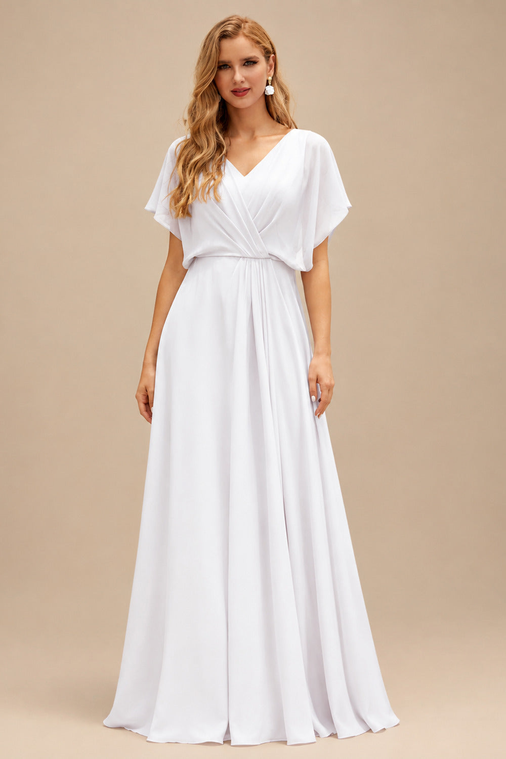 Rutipo White Sheath/Column Strapless Short/Mini Lace Wedding Dresses With Beading/Sequins