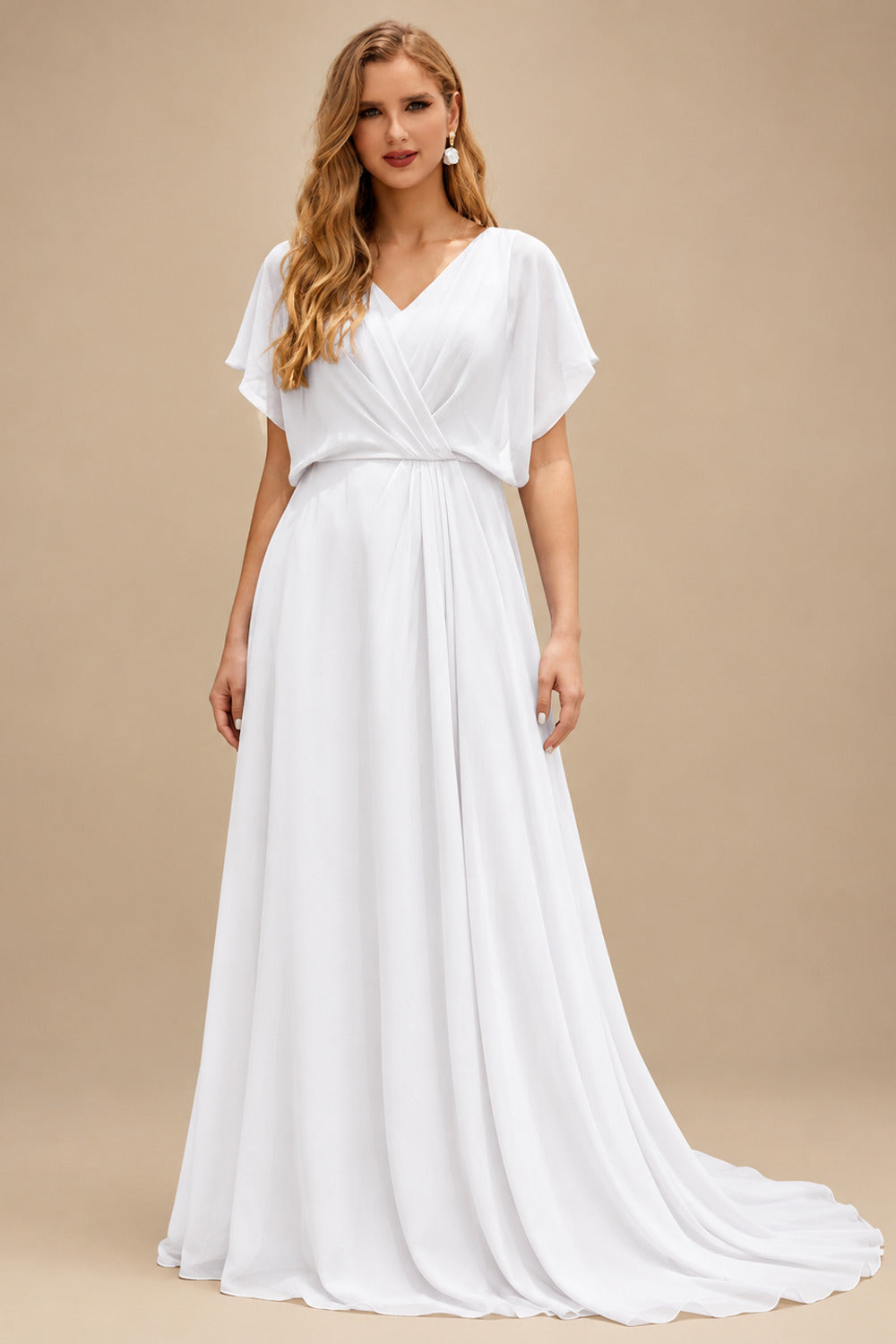 Rutipo White Sheath/Column Strapless Short/Mini Lace Wedding Dresses With Beading/Sequins