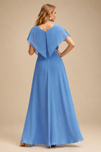 Rutipo As Picture Trumpet/Mermaid Off-The-Shoulder Chapel Train Matte Satin Wedding Dresses With Beading