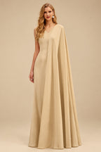 Rutipo Champagne Jumpsuit/Pantsuit Off-The-Shoulder Floor-Length Elastic Satin Wedding Dresses