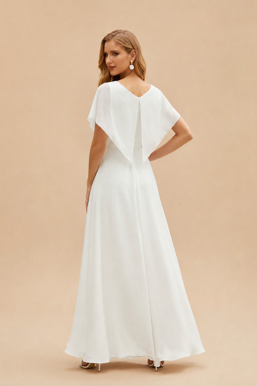 Rutipo Ivory Trumpet/Mermaid One-Shoulder Sleeveless Sweep Train Elastic Satin With Beading Bride Wedding Dress