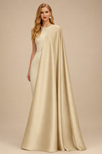 Rutipo Champagne A-Line Halter Sleeveless Short Satin Wedding Dresses With Bow